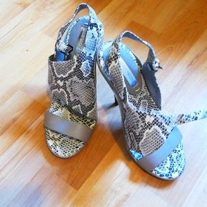 BCBG snakeskin heels